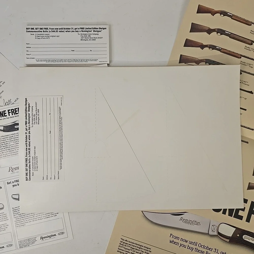 1990 Remington‎ Shotguns Store Counter Display, Poster, And Promo Items